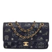 Pre-owned Fabric chanel-bags Chanel Vintage , Blue , Dames