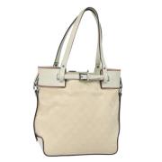 Pre-owned Canvas gucci-bags Gucci Vintage , White , Dames