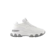 Zwarte stoffen sneakers met 5,5 cm hak Hogan , White , Dames