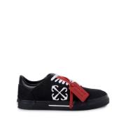 Lage Vulcanized Canvas Sneakers Off White , Black , Heren