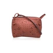 Pre-owned Leather shoulder-bags Bottega Veneta Vintage , Pink , Dames