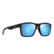 The Flats Mat Zwart Blauw Gespiegeld Maui Jim , Black , Unisex