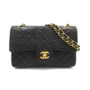 Pre-owned Leather chanel-bags Chanel Vintage , Black , Dames