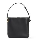 Logo Zij Bucket Tas Valentino Garavani , Black , Dames