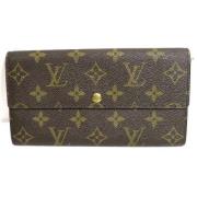 Pre-owned Canvas wallets Louis Vuitton Vintage , Brown , Dames