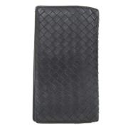 Pre-owned Leather wallets Bottega Veneta Vintage , Black , Dames