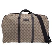 Pre-owned Canvas travel-bags Gucci Vintage , Beige , Heren