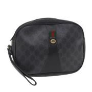 Pre-owned Canvas clutches Gucci Vintage , Black , Dames