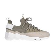 Trek Comet Sneakers in Khaki/Grijs/Wit Pierre Hardy , Gray , Heren