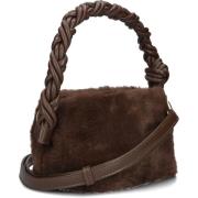 Bruine Faux Fur Schoudertas Notre-v , Brown , Dames