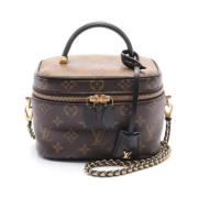 Pre-owned Leather handbags Louis Vuitton Vintage , Black , Dames