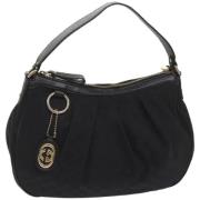 Pre-owned Canvas shoulder-bags Gucci Vintage , Black , Dames