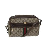 Pre-owned Leather gucci-bags Gucci Vintage , Beige , Dames