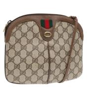 Pre-owned Leather gucci-bags Gucci Vintage , Beige , Dames