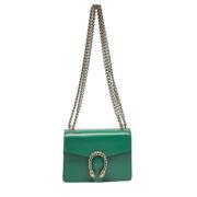 Pre-owned Leather gucci-bags Gucci Vintage , Green , Dames