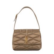 Pre-owned Suede handbags Yves Saint Laurent Vintage , Brown , Dames