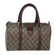 Pre-owned Canvas handbags Gucci Vintage , Beige , Dames