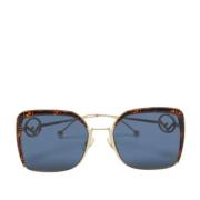 Pre-owned Acetate sunglasses Fendi Vintage , Blue , Dames