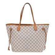 Pre-owned Canvas totes Louis Vuitton Vintage , White , Dames