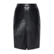 Leren rok Tyra Anine Bing , Black , Dames