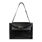 Schoudertas Andiamo Groot Bottega Veneta , Black , Heren