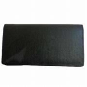 Pre-owned Leather wallets Louis Vuitton Vintage , Black , Dames