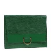 Pre-owned Leather louis-vuitton-bags Louis Vuitton Vintage , Green , D...