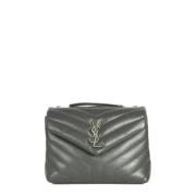 Pre-owned Leather shoulder-bags Yves Saint Laurent Vintage , Gray , Da...