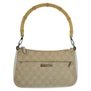 Pre-owned Canvas gucci-bags Gucci Vintage , Beige , Dames