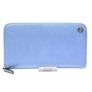 Pre-owned Leather wallets Gucci Vintage , Blue , Dames