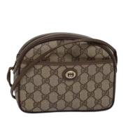 Pre-owned Canvas shoulder-bags Gucci Vintage , Beige , Dames