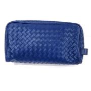 Pre-owned Leather handbags Bottega Veneta Vintage , Blue , Heren