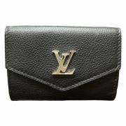 Pre-owned Leather wallets Louis Vuitton Vintage , Black , Dames