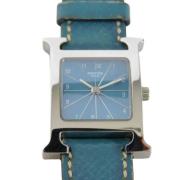 Pre-owned Stainless Steel watches Hermès Vintage , Blue , Dames