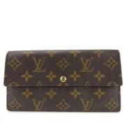 Pre-owned Canvas wallets Louis Vuitton Vintage , Brown , Dames