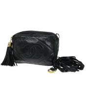 Pre-owned Leather chanel-bags Chanel Vintage , Black , Dames