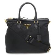 Pre-owned Canvas totes Prada Vintage , Black , Dames