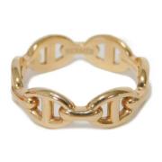 Pre-owned Metal rings Hermès Vintage , Yellow , Dames