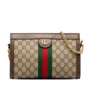 Pre-owned Canvas gucci-bags Gucci Vintage , Beige , Dames