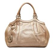 Pre-owned Leather handbags Gucci Vintage , Pink , Dames