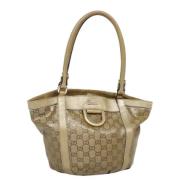 Pre-owned Canvas gucci-bags Gucci Vintage , Yellow , Dames