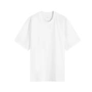 Satin Logo Print Tee Y-3 , White , Heren