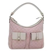 Pre-owned Canvas shoulder-bags Gucci Vintage , Pink , Dames