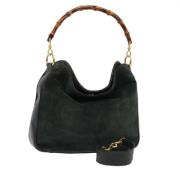 Pre-owned Suede gucci-bags Gucci Vintage , Green , Dames