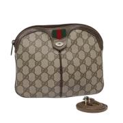 Pre-owned Canvas shoulder-bags Gucci Vintage , Beige , Dames