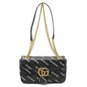 Pre-owned Leather crossbody-bags Gucci Vintage , Black , Dames