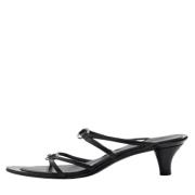 Pre-owned Leather sandals Sergio Rossi Pre-owned , Black , Dames