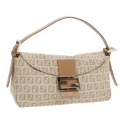 Pre-owned Canvas shoulder-bags Fendi Vintage , Beige , Dames