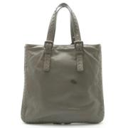 Pre-owned Leather totes Bottega Veneta Vintage , Gray , Dames