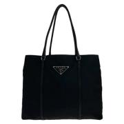 Pre-owned Canvas prada-bags Prada Vintage , Black , Dames